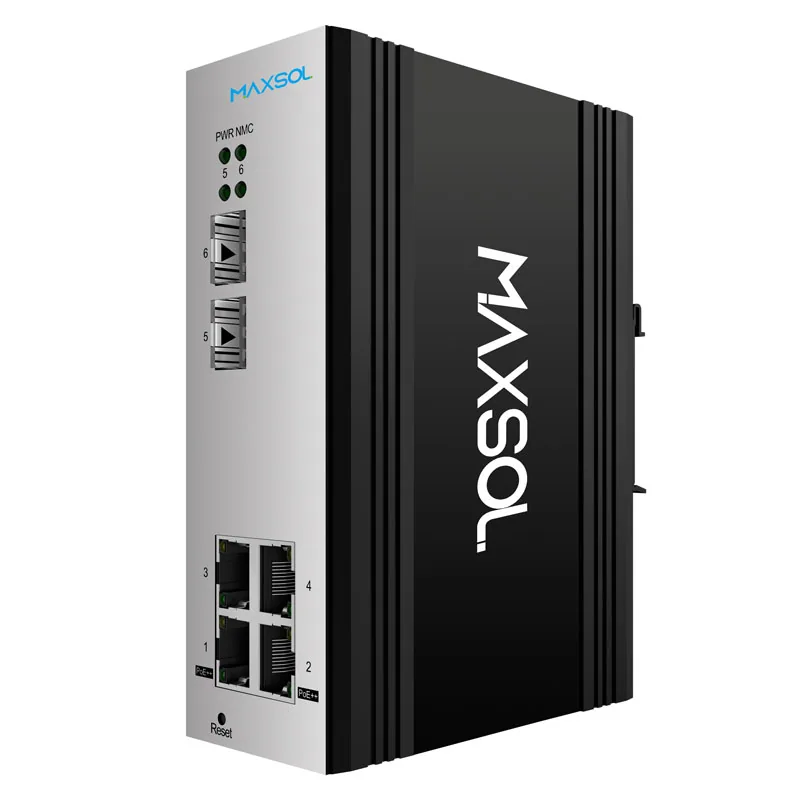 4-poorts managed industriële Gigabit-PoE++-switch
