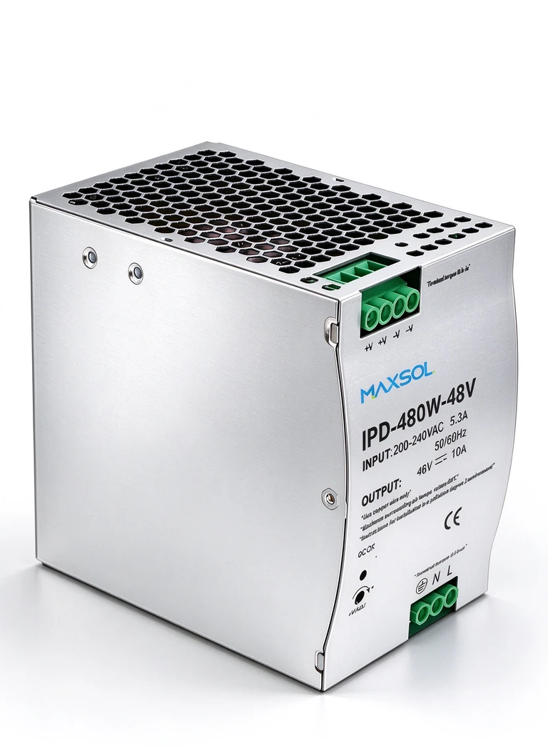 Industriële DIN-railvoeding, 48V / 480W
